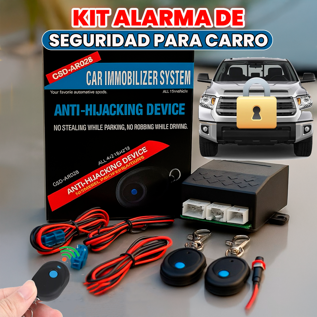 Kit de Alarma Premium🔒 Protege tu Vehículo en Segundos
